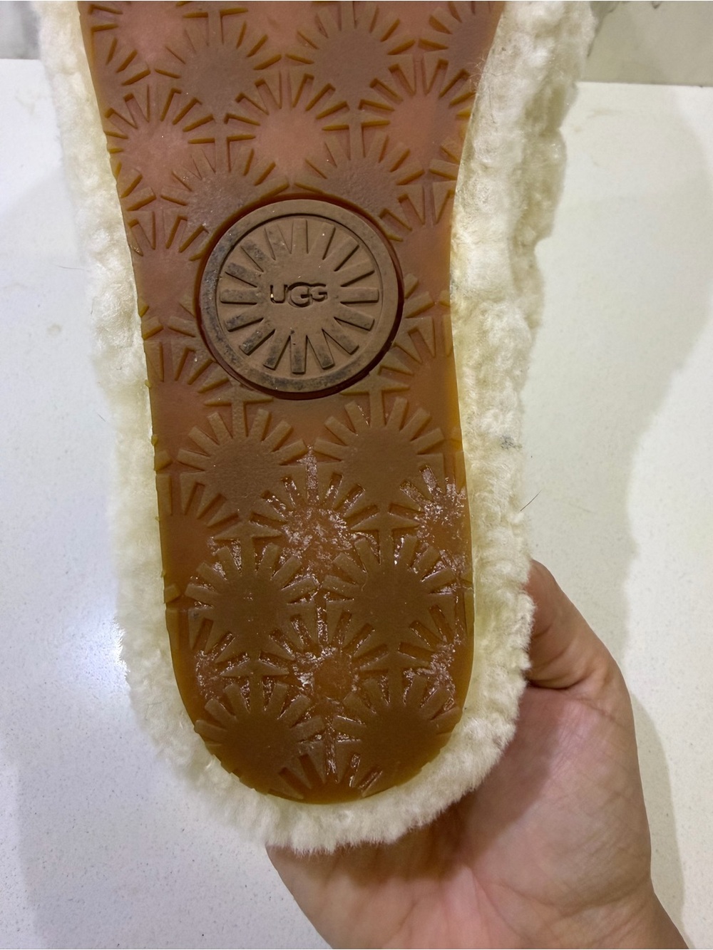 UGG Women's Fluff Yeah Slide - Natural 8 - Picture 11 of 16